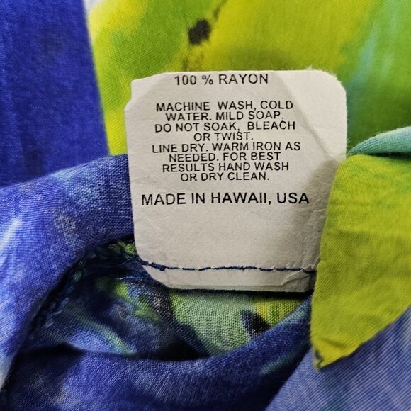 Vintage Jams World 50 Years Women's Large Shirt Serpentine Hawaiian Button Up - Picture 8 of 8